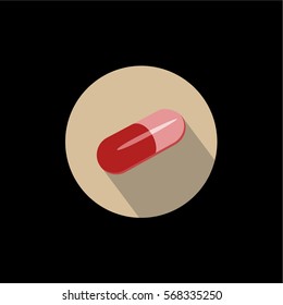 pill icon vector