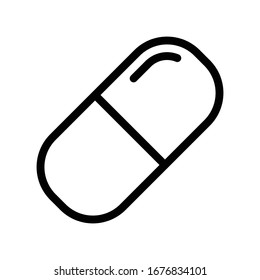 Pill icon vector design template