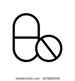 Pill icon vector design template