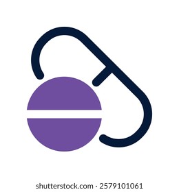 pill icon. vector dual tone icon for your website, mobile, presentation, and logo design.