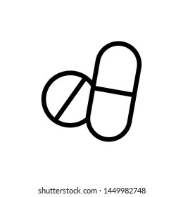 Pill icon  Vector EPS 10