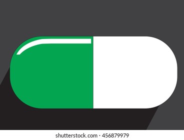 Pill Icon vector flat design