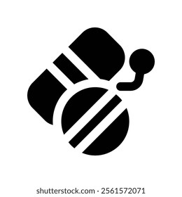 pill icon. vector glyph icon for your website, mobile, presentation, and logo design.