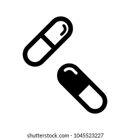 Pill icon, Vector illustration