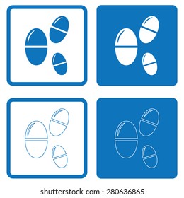 Pill Icon . Vector illustration