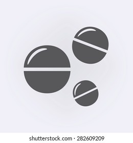 Pill Icon . Vector illustration