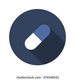 pill icon. vector illustration