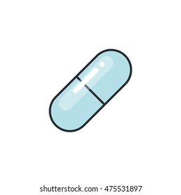 pill icon. vector illustration