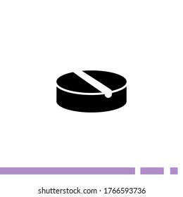 Pill Icon. Vector illustration EPS 10.