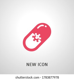 pill icon. Vector illustration EPS 10.