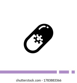 pill icon. Vector illustration EPS 10.
