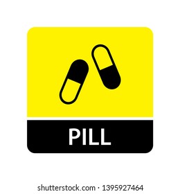 Pill icon for web and mobile