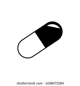 Pill icon with white background