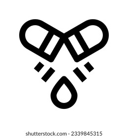 icono de píldora para tu sitio web, móvil, presentación y diseño de logotipo.