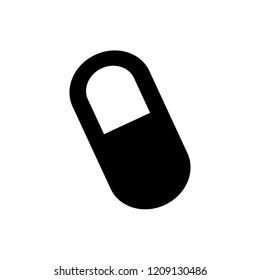 Pill icon,vector illustration. Flat design style. vector pill icon illustration isolated on White background, pill icon Eps10. pill icons graphic design vector symbols.