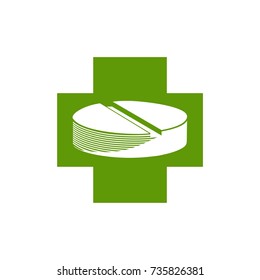 Pill inside Cross