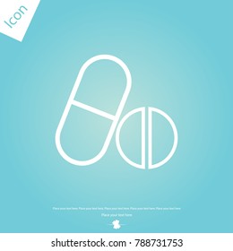 pill line icon