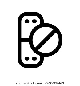 pill line icon. vector icon for your website, mobile, presentation, and logo design.