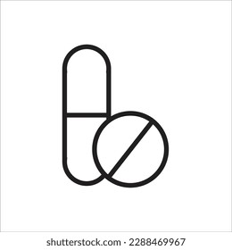 pill line new vector icon