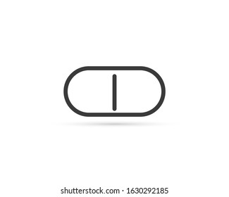 Pill Logo Design Template Vector. Medical Icon