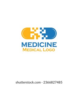 Pill Logo, Medicine Logo, Antibiotic Logo, Pill Open Logo, Medicine