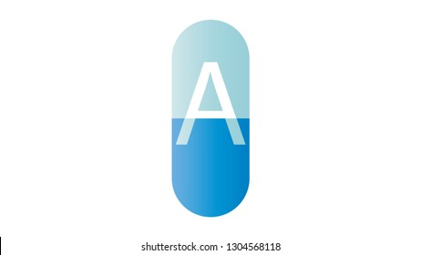 Pill logo vector design. Pharmacy logo