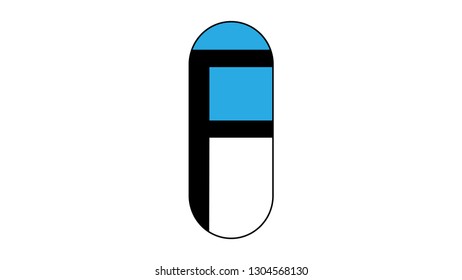 Pill logo vector design. Pharmacy logo