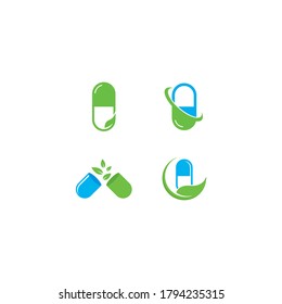 Pillenlogo, Vektorsymbol-Design 