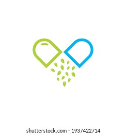 pill logo vector icon illustration design 