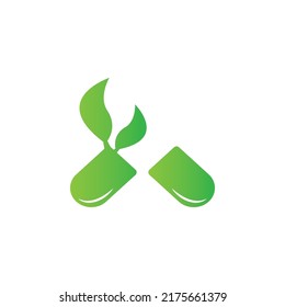 pill logo vector icon illustration design