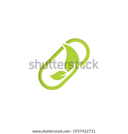 pill logo vector icon illustration design 