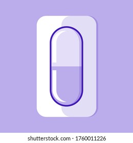 Pill Medication Vector Icon Illustration