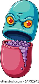 Pill or Medicine Cartoon Character