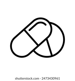 pill medicine icon vector design illustration in trendy style