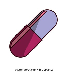Pill medicine isolated