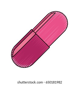 Pill medicine isolated