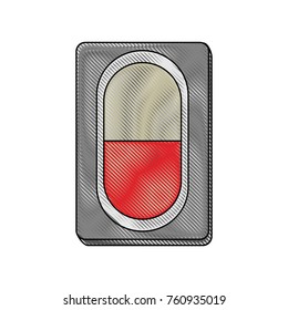 Pill medicine isolated