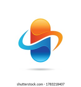 Logo-Design für Pilzmedizin, Vektorgrafik