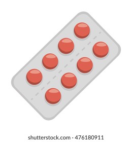 pill medicine vitamin prescription medical pharmacy vector illustration