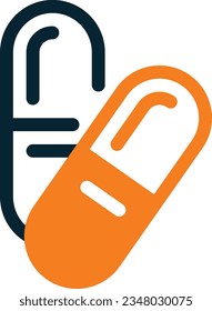 Icono mixto de la píldora: icono único, vector