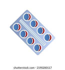 Pillenpackungssymbol, Vektorgrafik