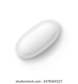 Pill realistic vector set. Medical pills healthcare illustration.