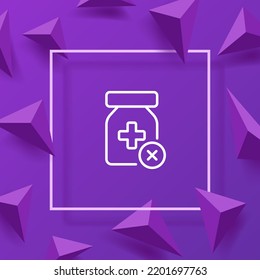 Pill reminder line icon. Take pill, Medicine, disease, capsule, pharmacy, first aid kit, health, hospital, prescription, antibiotics. Health care concept. Vector line icon for Business and Advertising