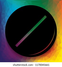 Pill sign illustration. Vector. Flat style black icon on white.
