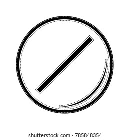 Pill sign illustration. Vector. Flat style black icon on white.