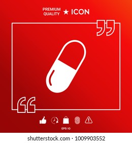 Pill symbol icon