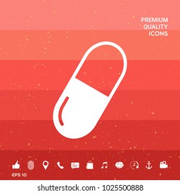 Pill symbol icon