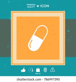 Pill symbol icon