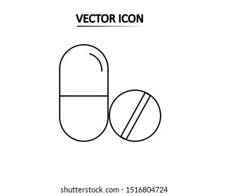  Pill symbol icon vector sign