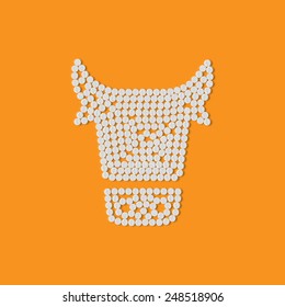 pill, tablet, cow